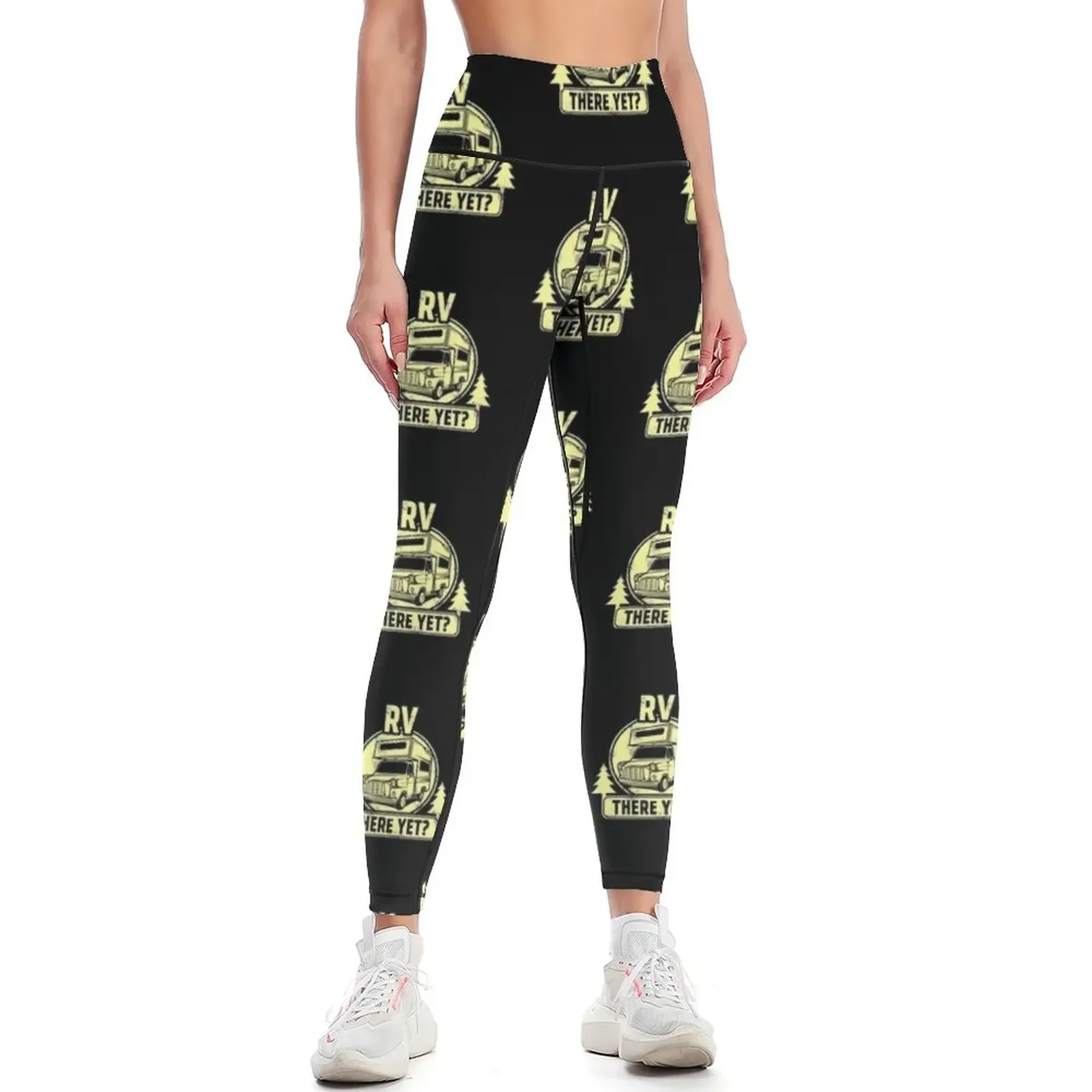 

RV There Yet Funny Camping & Glamping Campers Leggings fitness set gym harem pants Fitness clothing gym womans Womens Leggings