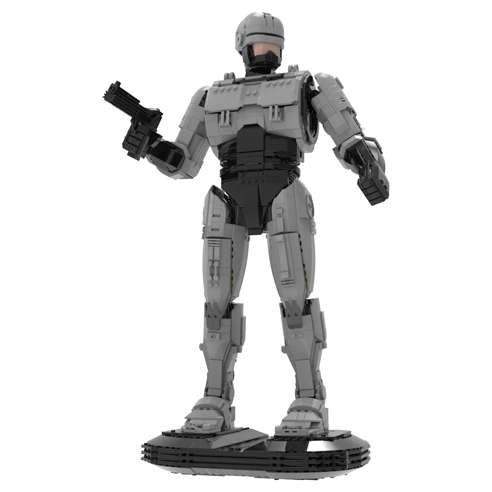 Moc mecânico robocopeds robô blocos de construção conjunto filme ucs escala ED-209 modelo figuras ação guerra brickstoy para crianças presentes