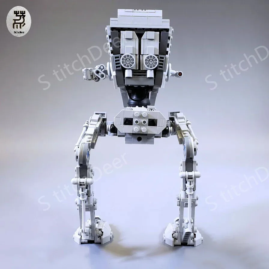 836PCS MOC AT-ST Small Chicken Robot Armored Weapons Figure Scale Building Blocks Assemble Model Toy Brick New Year Holiday Gift