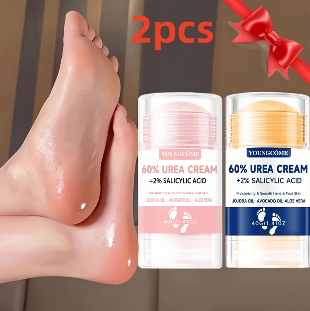 2Pcs 60% Urea Foot Cream Deeply Moisturizes, Soothes And Rejuvenates Tired Feet For Ultimate Comfort, Suitable For All Skin Type