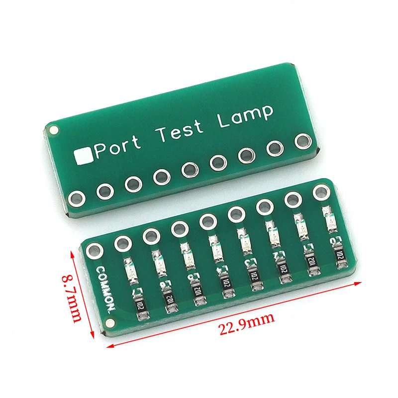 Javino 1/10/20pcs 8-segment LED Port Test Lamp Indicator Red/Green/Blue Colors Running Water Port Test Lamp LED Display Module