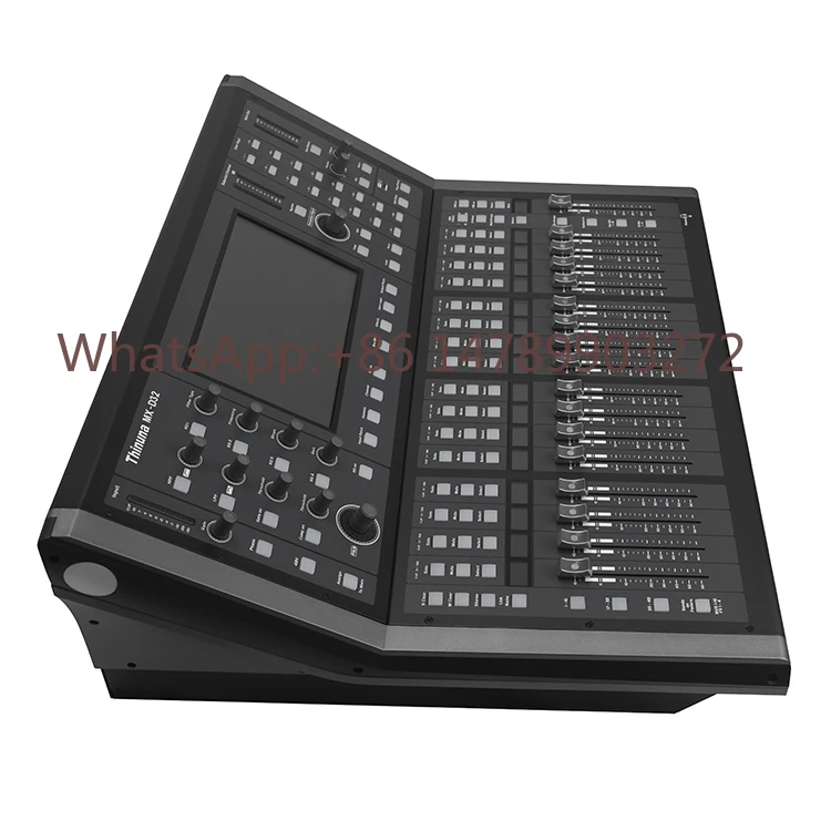 Consola de Mezclas de Audio Profesional Thinuna MX-D32, 32 Canales de Entrada Analógica XLR, 16 Salidas de Mezcla, Consola de Mezclas Digital de 32 Vías