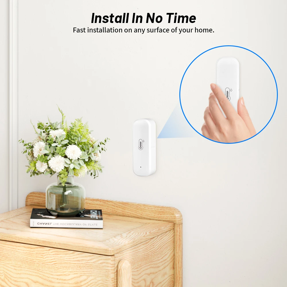 Tuya WiFi Temperature And Humidity Smart Home Automation Thermometer Hygrometer APP Remote Alarm Alexa Google Home Smart Life