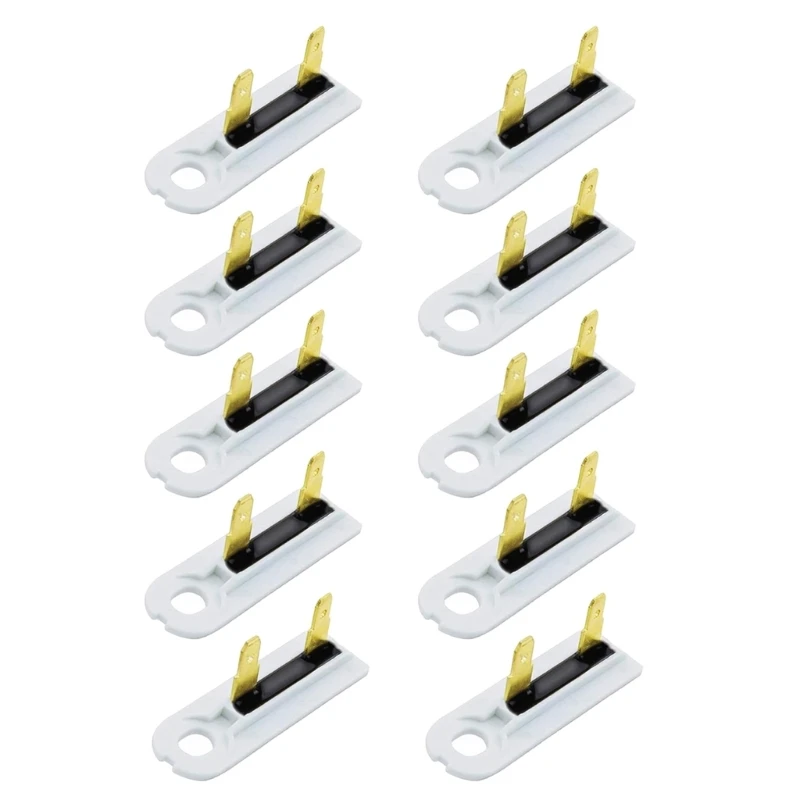 

10Pcs/Set 3392519 Dryer Heating Thermal Replaces 3388651, ET401, G4AP0500,21900, 214500, 39800, WED5200