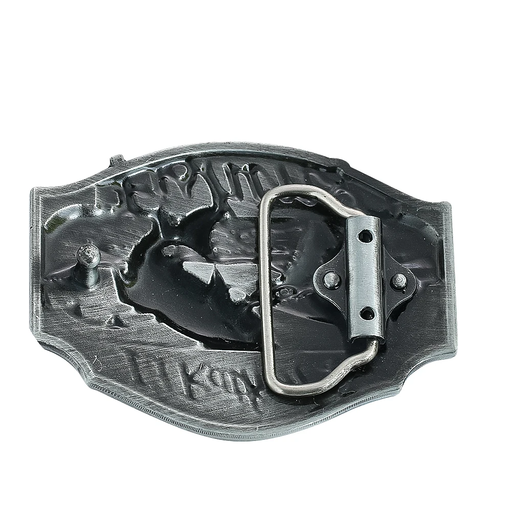 Fishing Culture Elements Fishing Enthusiasts 3D Relief Fish Rod Vintage Western Cowboy Style Men Belt Buckle Jeans Accessories