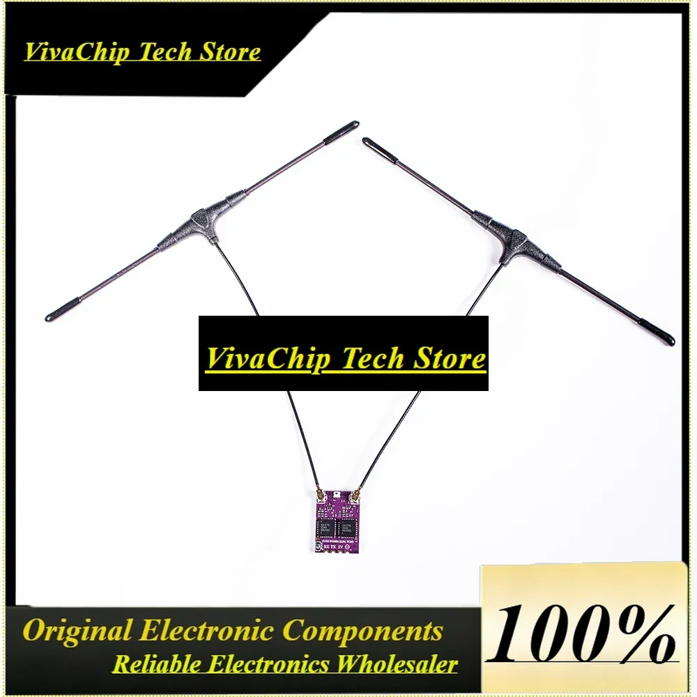 VivaS5PCS ES900 DUAL RX ELRS Diversity Receiver 915MHz / 868MHz /750MHz Built-in TCXO For RC Airplane FPV Long Range Drone