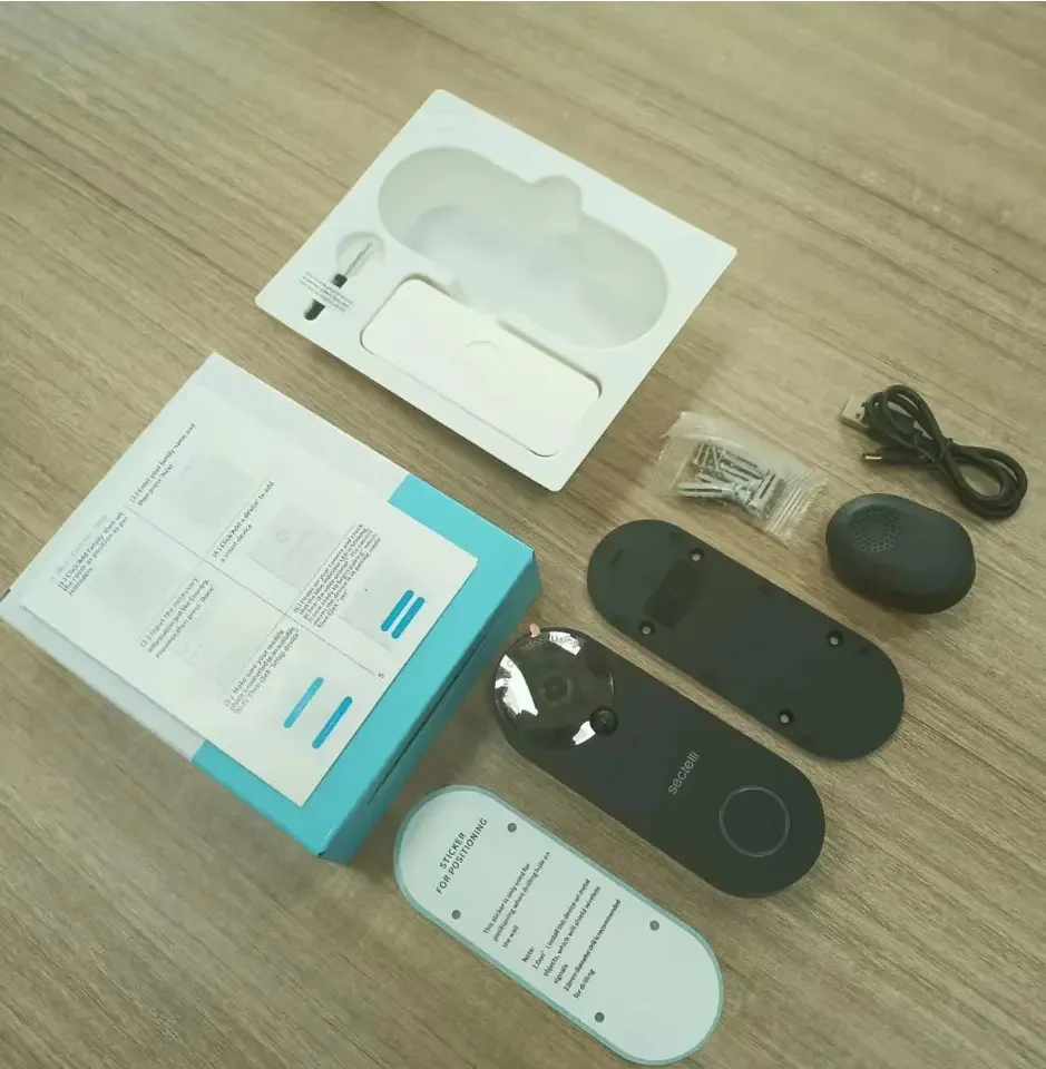 1080P Tuya Smart Video Doorbell Camera WiFi Video Intercom Door Bell Camera Two-Way Audio Works with Alexa Echo Show Home