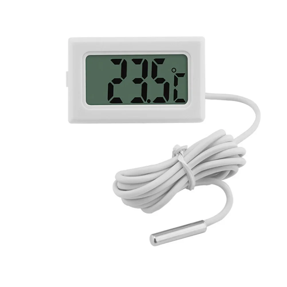 Aquarium Meter Digital Thermometer Accessories Electronic Fish Replacement Stainless Steel Probe Tank Refrigerator