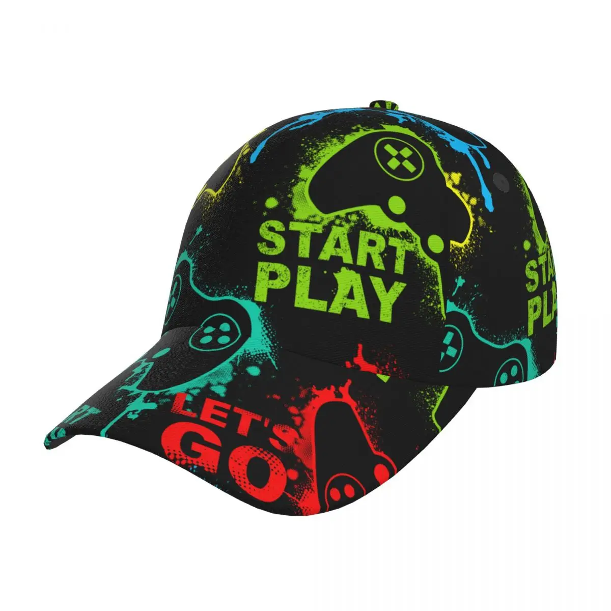 

Video Game Weapon Gamer Play Gaming Sport Caps Baseball Hat Men Women Visor Cap Baseball Cap Street Hip Hop Caps golf hat men