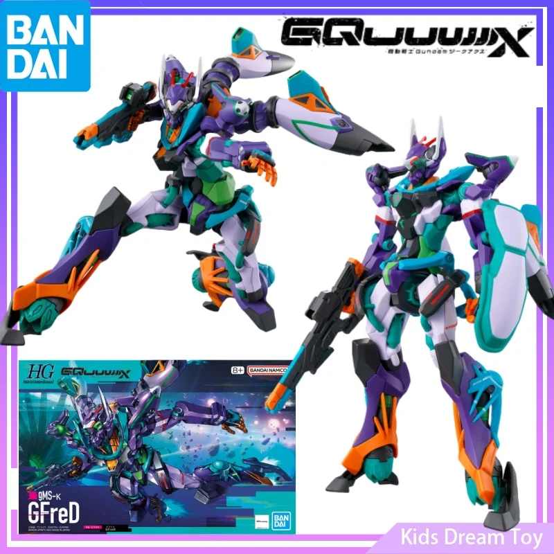 

Assembly Bandai in Stock Original Mobile Suit Gundam GQuuuuuuuX Anime HG 1/144 GMS-K GFreD Action Figures Toys Collectible Model