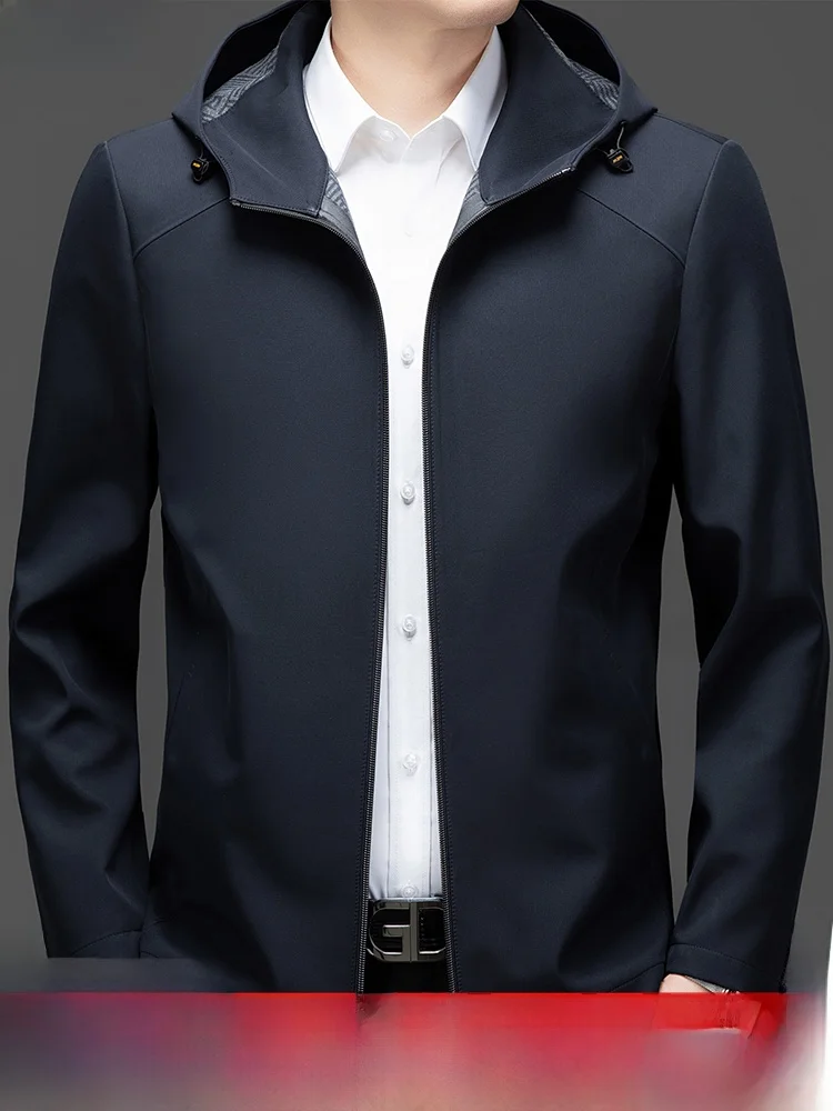 

Pierre Cardin Men's Casual Loose Fit Hooded Jaet Thin Busin Politician Sle Polyester Fiber Long Sve Zipper Closure ...