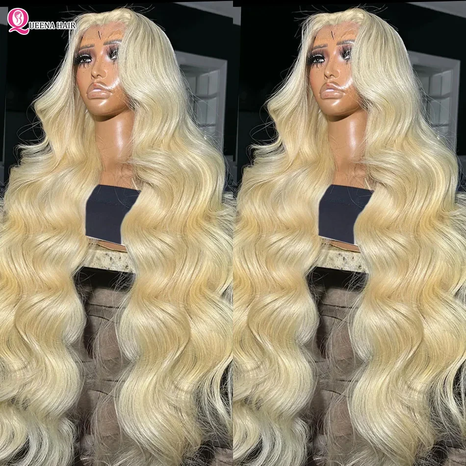 613 Transparent Blonde 13x4 13x6 HD Lace Frontal Wig For Women Body Wave Lace Front Wigs Honey Blond 4×4 Glueless Wig Human Hair