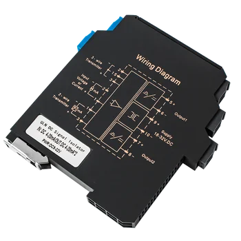 DC4-20mA Analog Signal Isolator Converter Signal Splitter 4-20ma 0-10V 0-5V Output Transmitter DC24 Power Supply