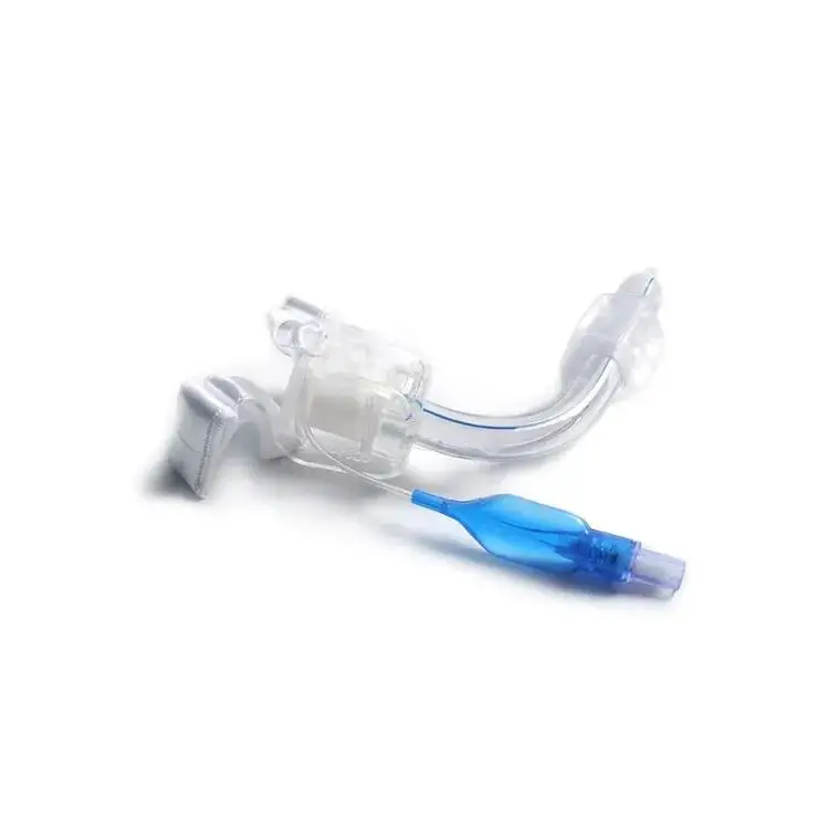 Tubo de traqueotomía de PVC desechable con puño