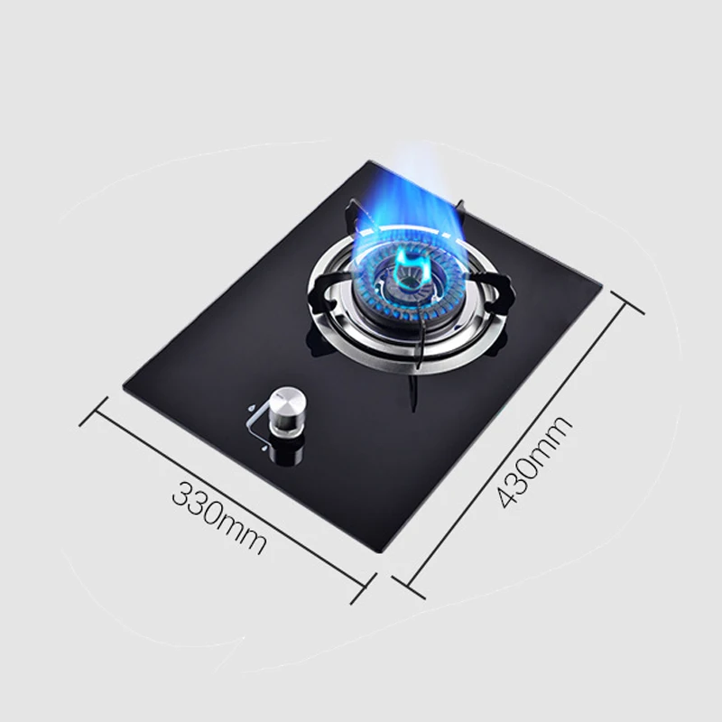 Газовая плита, однодиапазонный домашний стол, встроенный двухцелевой сжиженный натуральный горячий из нержавеющей стали, закаленное стекло, оптовая продажа