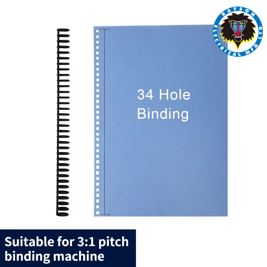 DIY Comb Binding Spine . Office Accessories and School Supplies Book Binder, Nice Stationery for A4 PVC NoteBooks