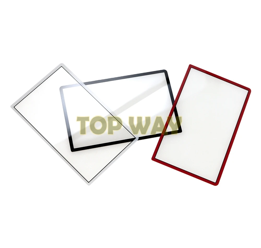 Cubierta de lente de marco de pantalla LCD frontal de plástico, 50 piezas, 3dsxl, 3dsll, nuevo, 3DS, XL, LL