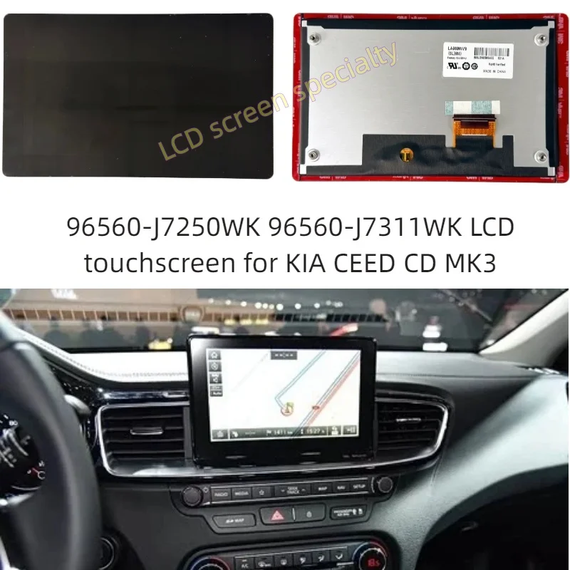 96560-J7250WK 96560-J7311WK LCD Screen 8 Inches for KIA CEED CD MK3 ProCeed GT 2018 19 Car GPS Navigation Radio LCD Touchscreen