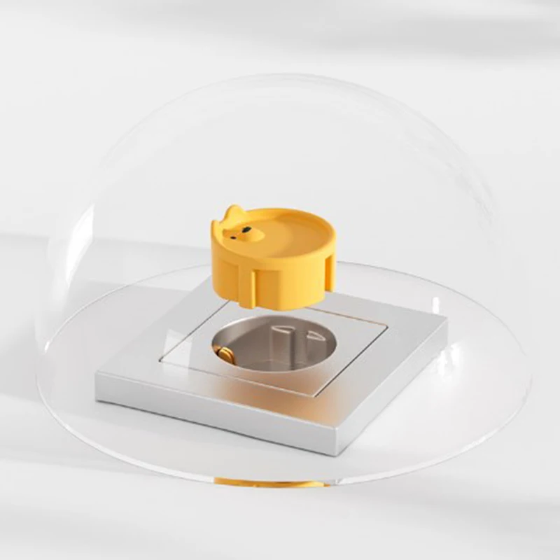 Baby Safety Protection Socket Protective Cover Cute Cartoon Children Electric Shock Prevention Dust Protection Cover