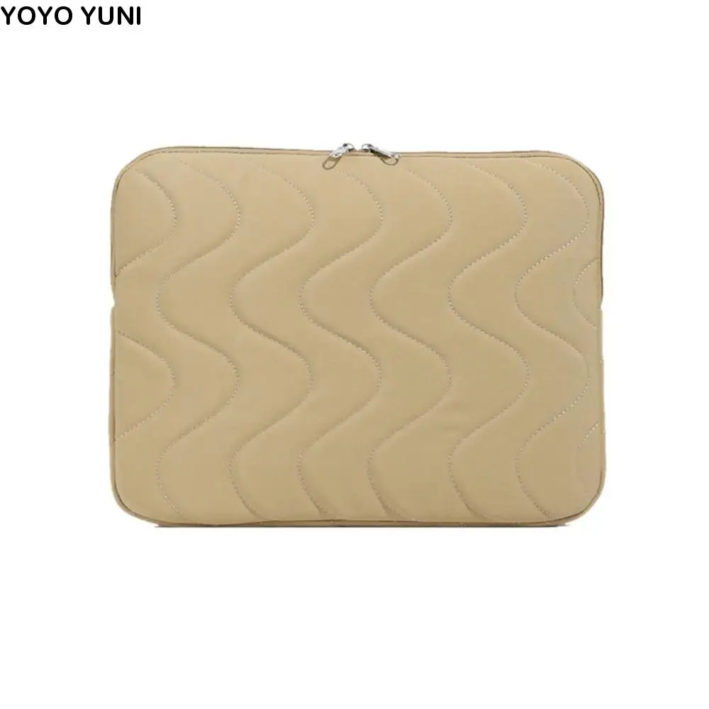 

Simple Fashion Laptop Sleeves Soft Casual Quilted Laptop Bag Lightweight Protective Notebook Pouch Home