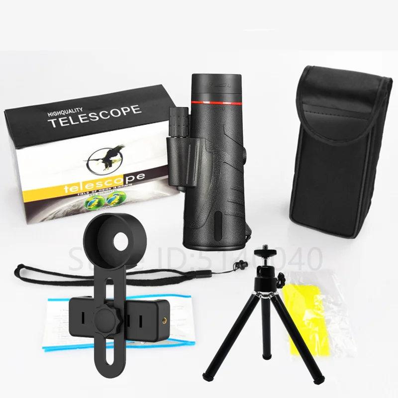 

12x50 Monocular Telescope Camping Gear High-Definition Telescope Hunting Tool Optical Sight Bird Watching