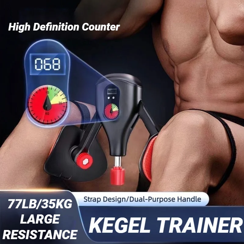 Smart Counting Pelvic Floor Muscle Trainer Thigh Adjustable Levator Sphincter Exerciser Kegel Exercises Device Home Training