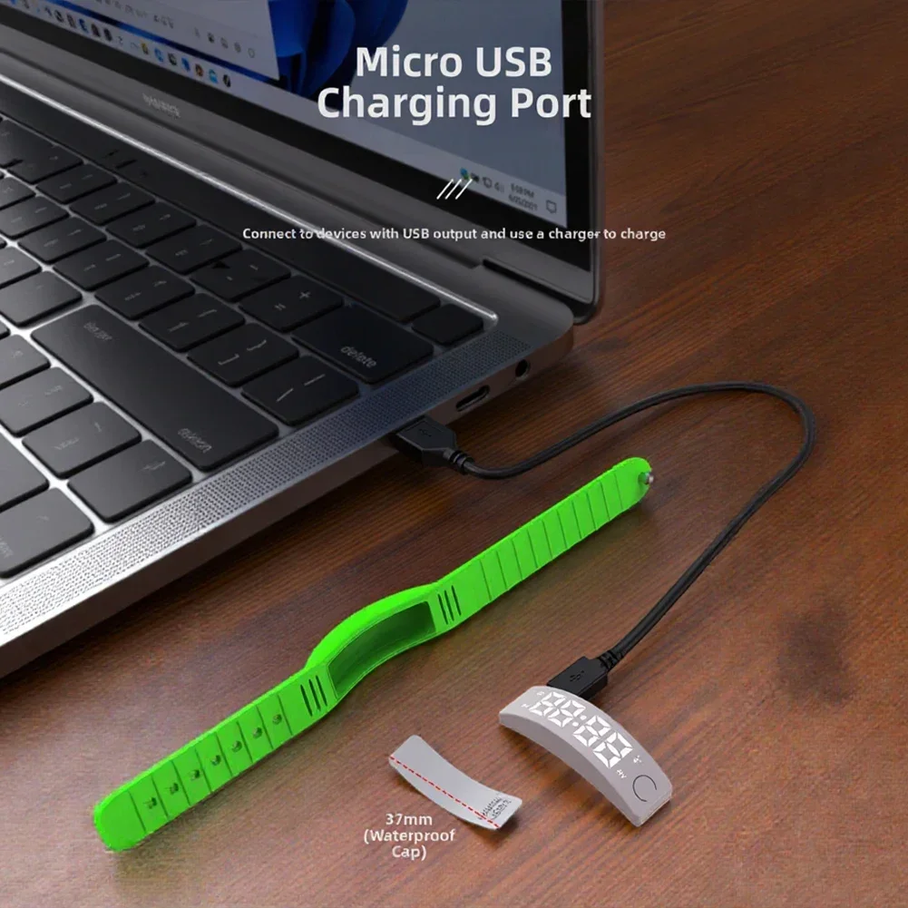 Vibrating Alarm Wristband Sleep Monitoring Step Counting Countdown Timer Sleep Monitoring Silicone Bracelet Smart Band Accessory