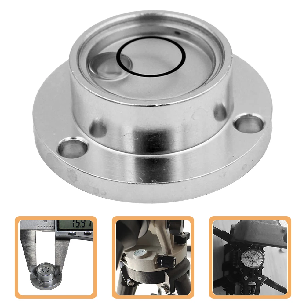 Mini Waterpas Draagbare Leveler Tool Roestvrij Ronde Kleine Camper Waterpas Meetinstrument Voor Rv