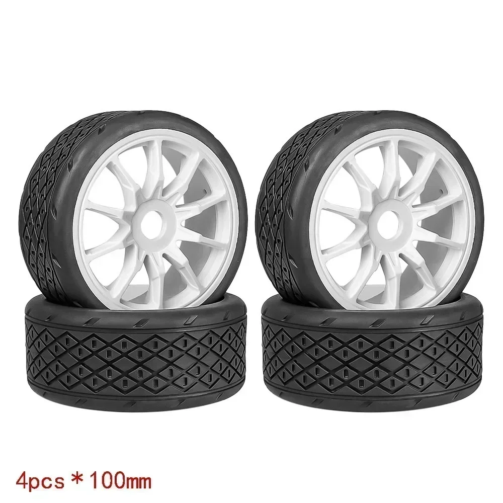 4pcs 53/107 42/100 Tire Tyre 17mm Wheel Hex for Arrma 1/7 Infraction Limitless Felony FSR Model GT RC Car Upgrade Parts