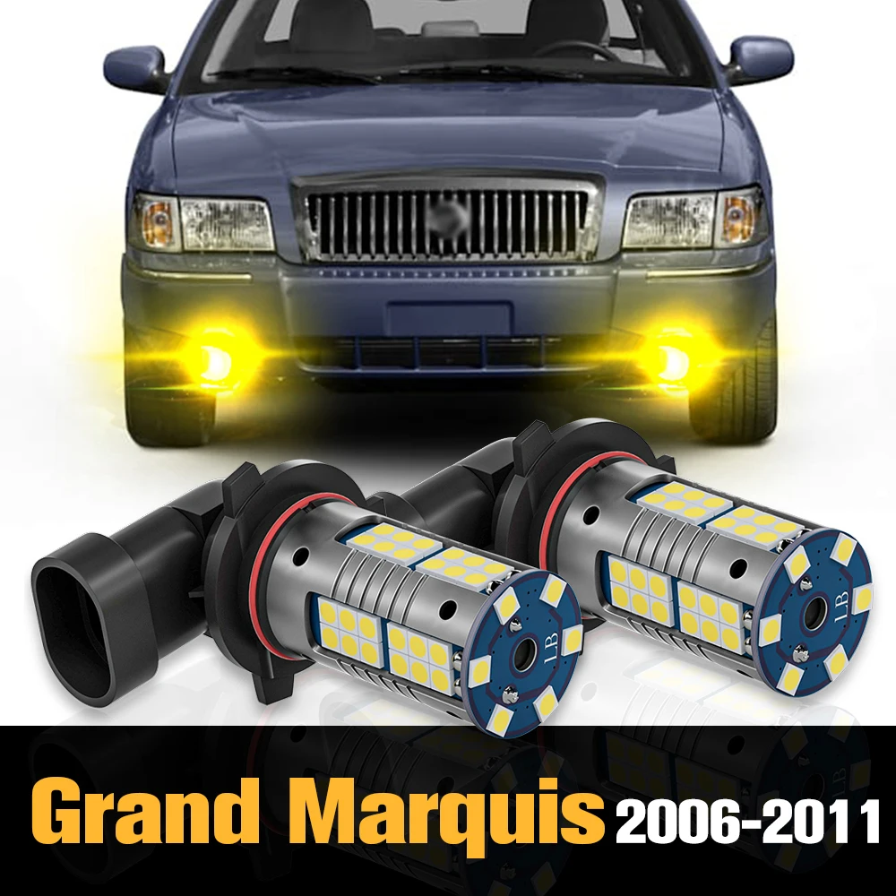 

2pcs Canbus LED Fog Light Lamp Accessories For Mercury Grand Marquis 2006 2007 2008 2009 2010 2011