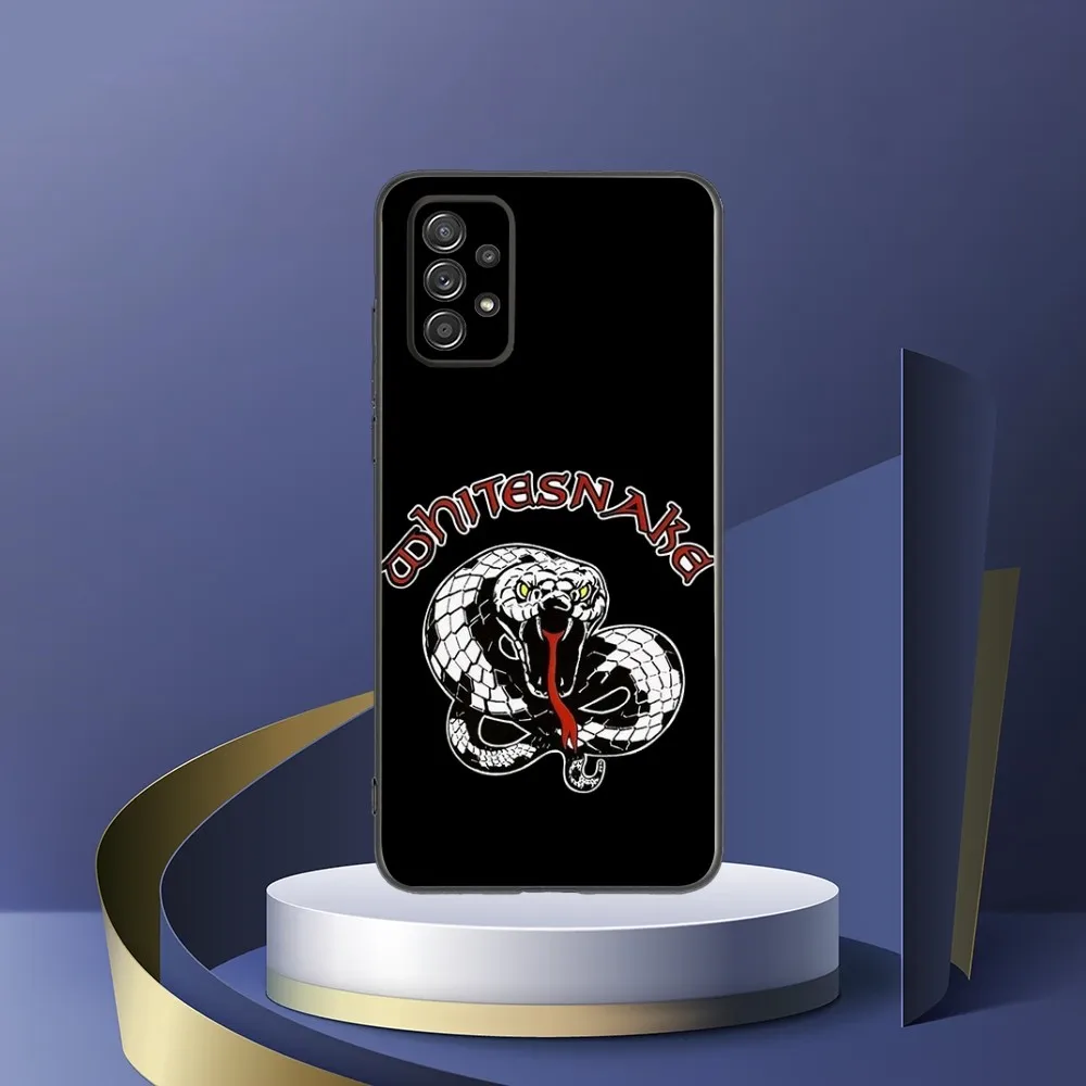 Music Band Whitesnake Lovehunter Phone Case For Samsung S24,S23,S22,S21,S20,S10,S10E,S9 Plus FE Note 20 Ultra 10,9 Plus Black