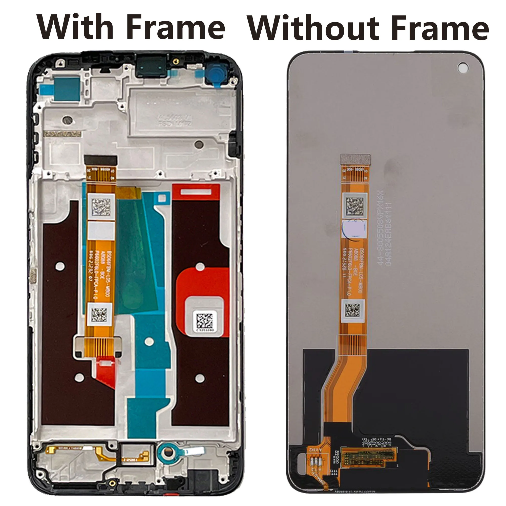 Original LCD Display For OPPO Realme 8i RMX3151 Full With Frame Repair Parts Screen Replacement Digitizer Assembly