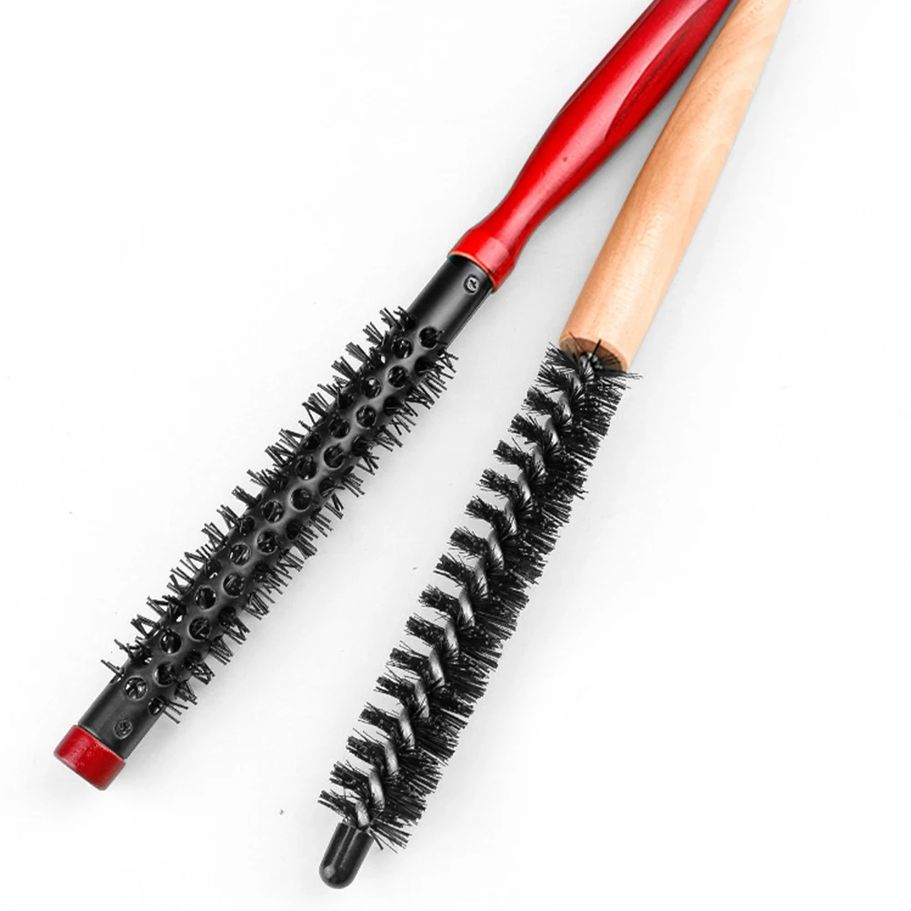 

3pcs Wooden Styling Roller Hairbrush Hairbrush Small Rolling Comb For Women Men Styling Brush Blow Drying Tool Dense Sparse
