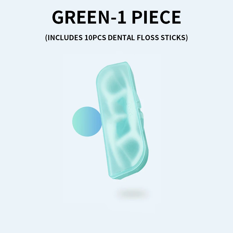 

1/2PCS - Fashionable and Convenient Dental Floss Stick Carrying Case - Comes with 10PCS Dental Floss