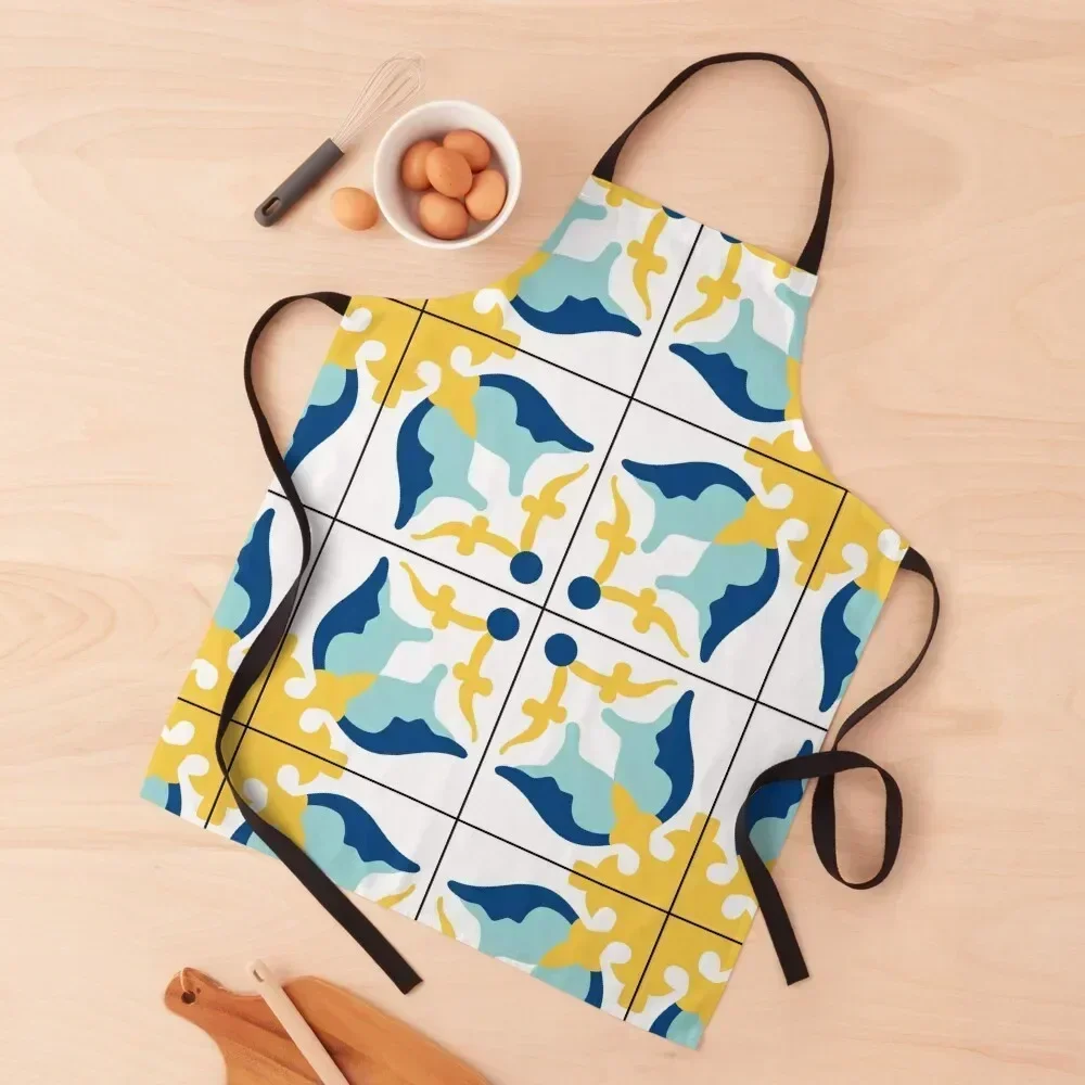 

Maltese Tiles Pattern #3 Apron Kids Kitchen Things And For Home Household Items For Women Kitchen Apron