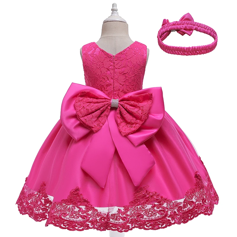 Children Flower Tutu Dress For 1-10 Years Girls Wedding Birthday Party Princess Dresses Kids Lace Gown Costume Clothing Vestidos