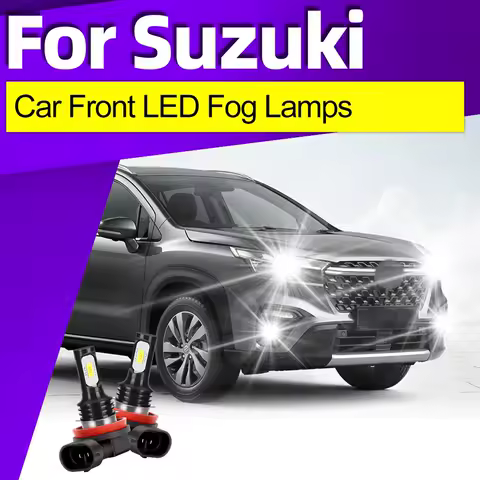2x High Quality CSP LED Fog Light Lamp 12V 6000K H8 H11 Bulbs For Suzuki Alto Baleno Celerio Grand Vitara Ignis Car Accessories