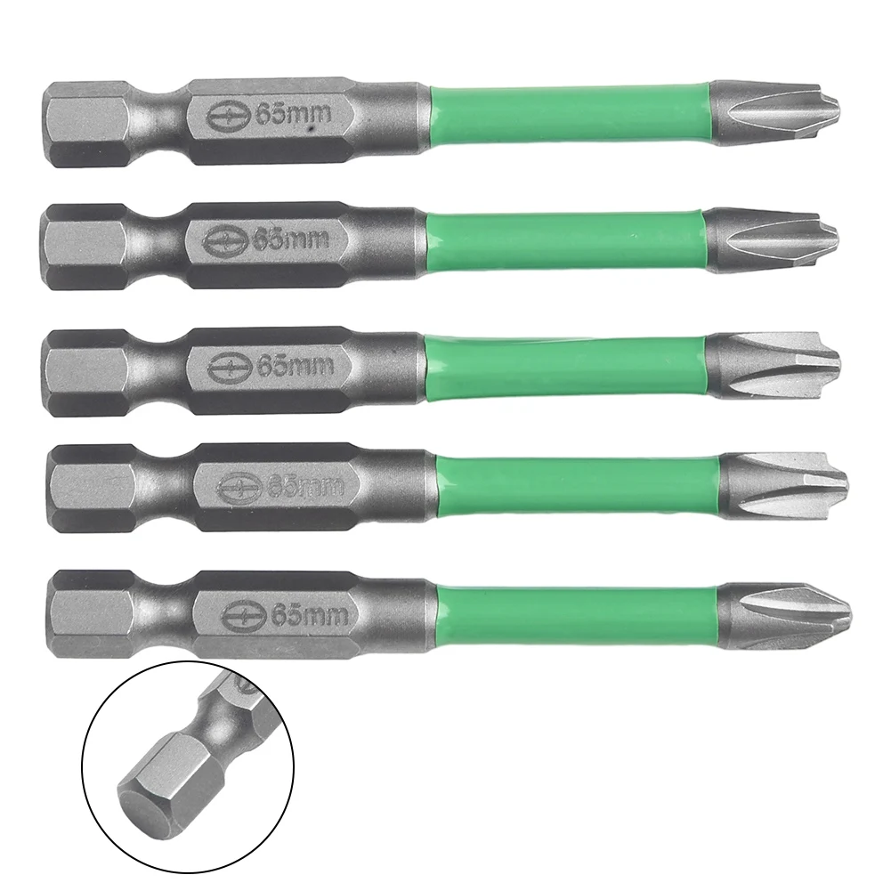 

1/2/5/6pcs 65mm 110mm Magnetic Special Slotted Cross Screwdriver Bit For Electrician FPH2 For Socket Switch Power Tools