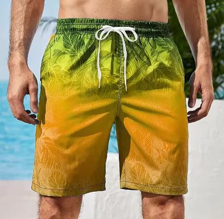 

Men's Beach Shorts Lightweight and Comfortable - Resort Style Quick Drying Swim Shorts Perfect for Summer Beach Resort Pools