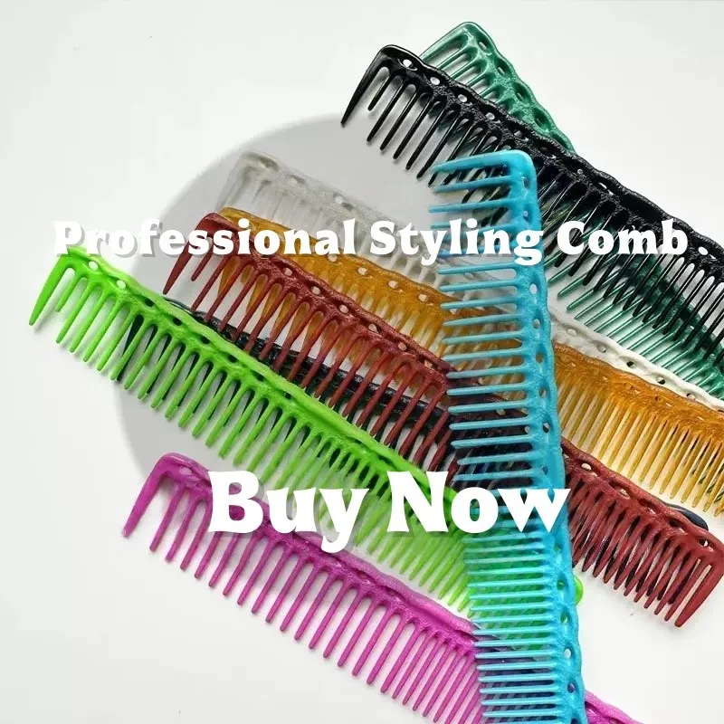 MultiColored Male Female Anti Static Wide Dense Teeth Dual Use Hairdressing Comb Barber's Specific Cutting Comb BarberShop Tools