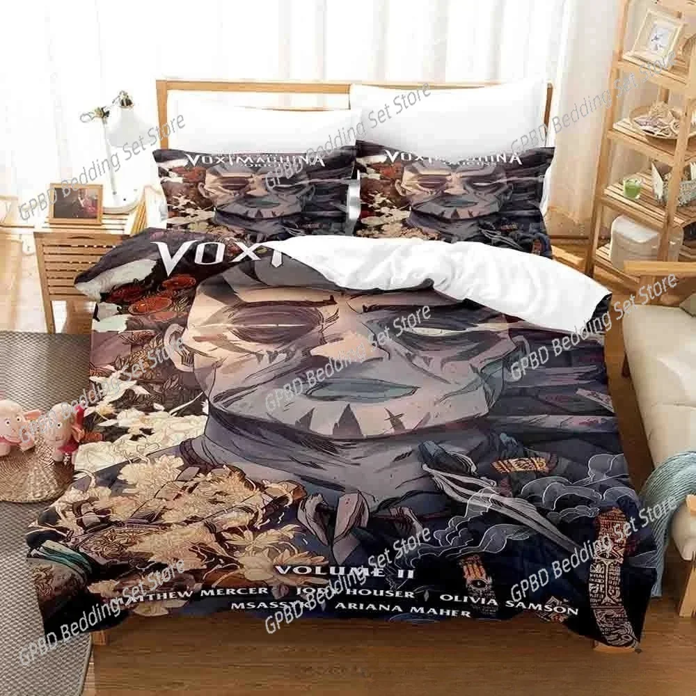 The Legend of Vox Machina Bedding Set Duvet Cover Comforter Bed Set Quilt Cover Pillowcase King Queen Twin Size Boys Girl Adult
