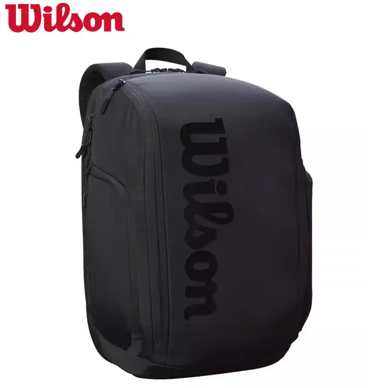 WILSON-Sac à dos de tennis original, grande capacité, sport initié, série Super Tour pour 2 raquettes avec compartiment à chaussures