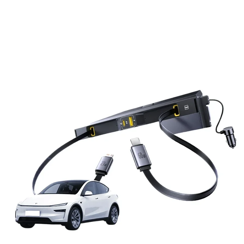 Suitable for Tesla docking station central control charging adapter Huanxin version model3/y accessories car expansion
