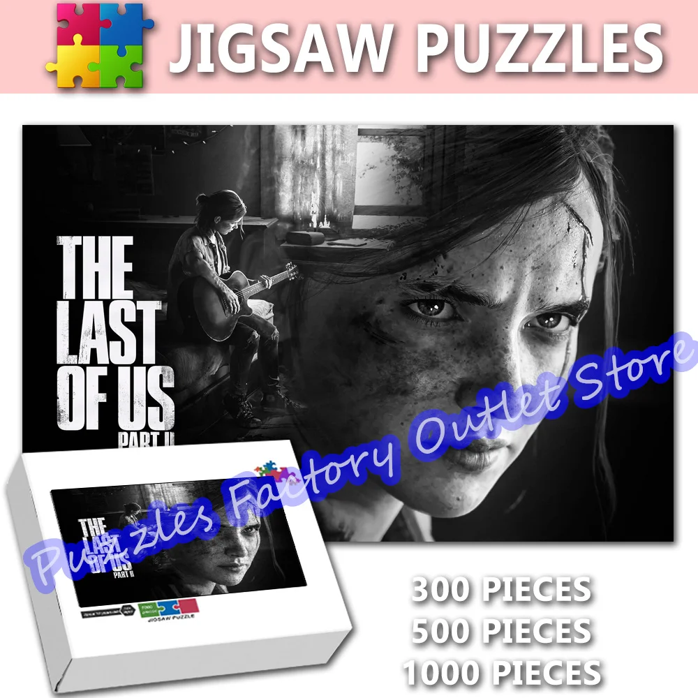 

The Last of Us Horror Movies Print Puzzle 300/500/1000 Pieces Game Video Jigsaw Puzzle Educational Decompressed Toys Gifts