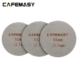 Cafemasy 51/53.5/58mm Espresso Kaffee Kaffee Puck Bildschirm Metall Kaffee wieder verwendbarer Filter für Sieb träger Home Korb Zubehör