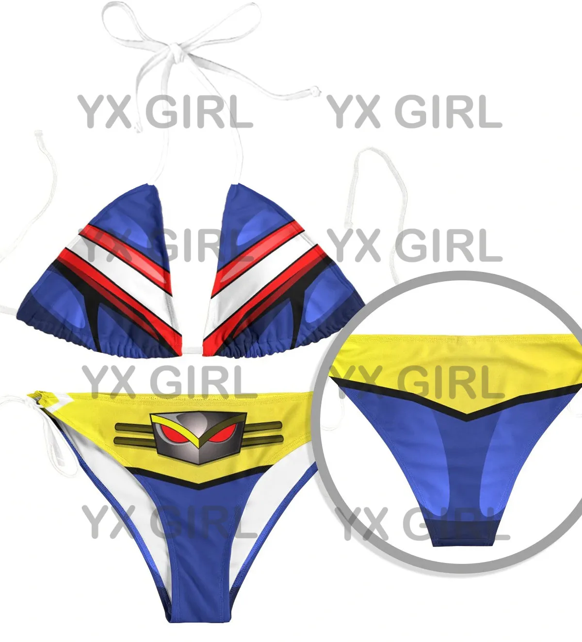 

YX GIRL My Hero Academia 3D All Over Printed Sexy Bikini Summer Women For Girl Beach Swimsuit Cosplay Clothes