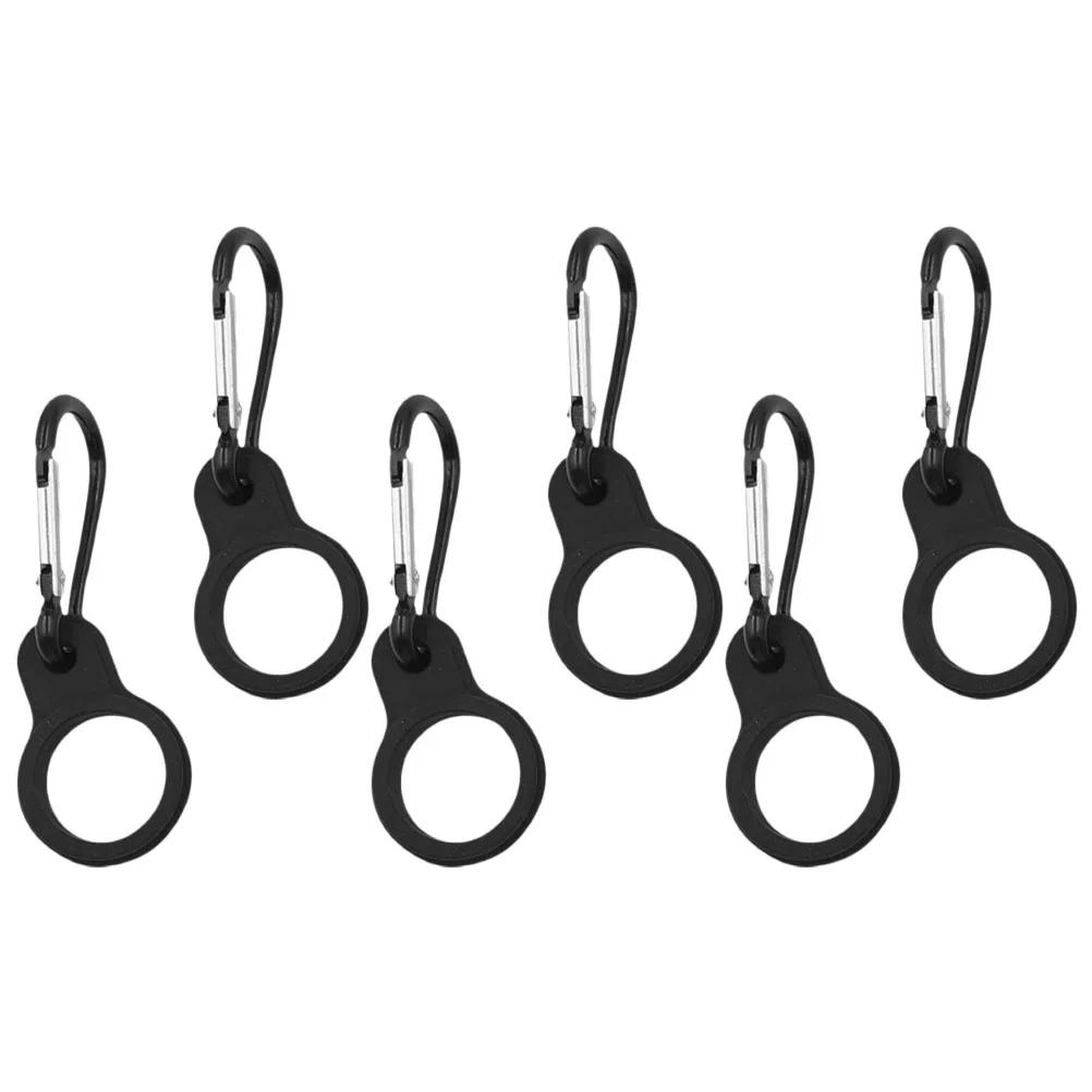 

6pcs Buckle Durable Water Hanger for Climbing Hiking Camping Walking Bottle Ring Travel Outdoor Activities Bottle Carrier