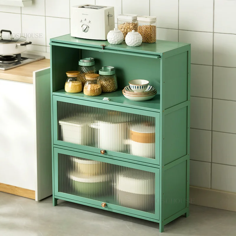 

Nordic Canteen Multi-layer Kitchen Cabinets Dustproof Hotel Cafe Storage Locker Household Furniture Multifunctional Sideboard G