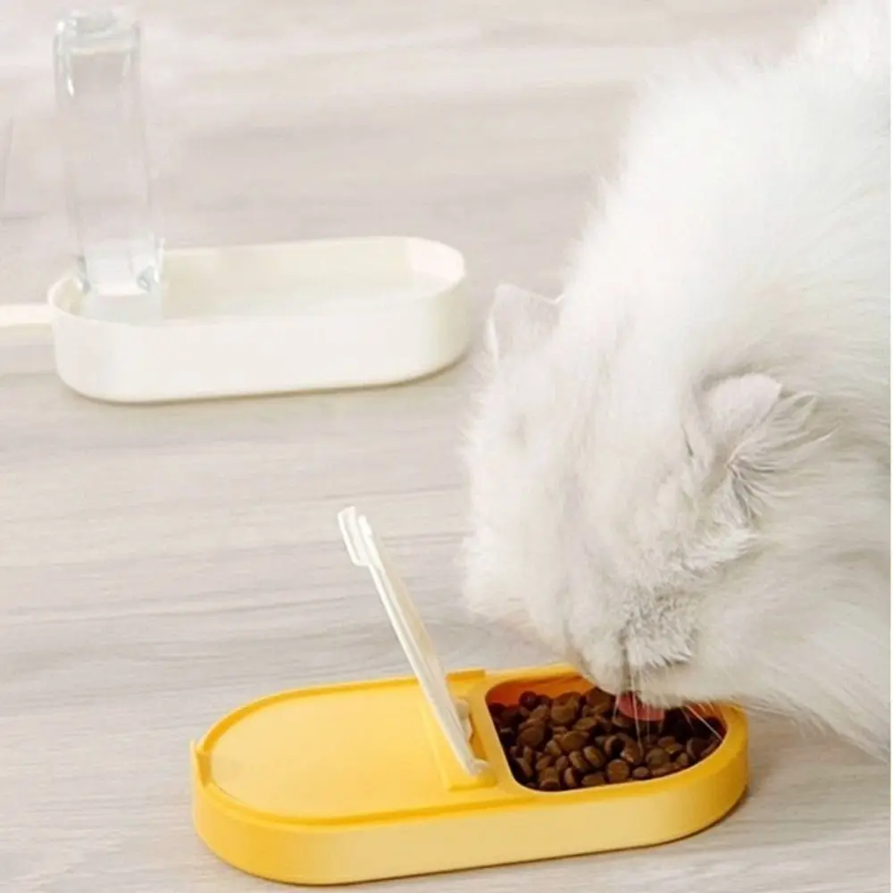 2 in 1 Portable Dog Water Bottle Ice Cream Shaped with Food Storage Puppy Drinking Bow Large Capacity Leak Proof