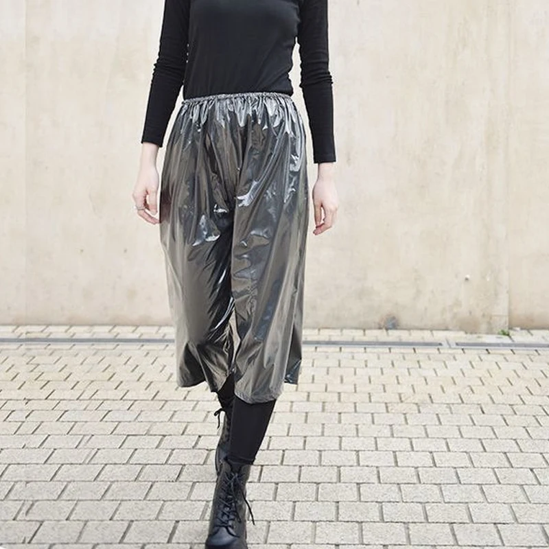 Men TPU Plastic Pants Women Soft Smooth Silent Leak Proof Cropped pants ABDL  Adult Baby Diaper Pants Outdoor Sports Waterproof